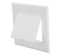 Ciieeo Plastic Access Panel Door 100x100mm for Drywall Ceiling with Hinged Design White Plumbing Wall Hole Cover for Bathroom Inspection and Service Entry