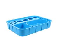 Ciieeo Plastic Compartment with Segmented Storage Medication Integrated Box Blue Pill Counting Tray Supporting Rapid Disinfection and Space Saving for Treatment Cart Surfaces
