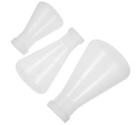 Ciieeo Plastic Conical Flask Laboratory Flask 3Pcs 100/250/500Ml with Measurement Marks and Lids for Scientific Research and Experimentation