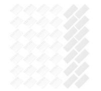 Ciieeo Plastic Label Holders for Wire Shelves, 60x42mm Clip-on Price Tag Displays with White Paper Inserts, 100pcs Retail Merchandise Display Clips for Supermarket and Store Use