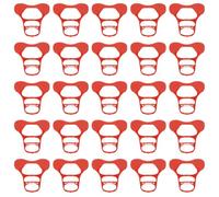 Ciieeo Plastic Muscovy Anti-Pecking Glasses for Geese and Ducks, 50Pcs Thickened Eye Masks with Latches Suitable for Meat Duck Farms