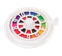 Ciieeo Plastic Poker Wheel Table Game with Unique round Design, Easy to Use and Carry, White Roulette Wheel Set for Party Games and Festival Entertainment