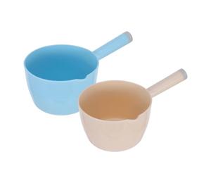 Ciieeo Plastic Water Ladles Sturdy and Sturdy Pp Material Japanese Style 2pcs Multipurpose Kitchen Water Scoops with Large Capacity for Home Cooking and Food Preparation