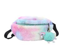 Ciieeo Plush Mini Shoulder Bag in Green Creative Patterns, Lovely and Fresh Design, for Carrying Cell Phones, Cosmetics, and Paper Towels, for Co-workers and Girlfriends