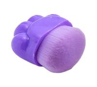 Ciieeo Portable Blush Brush Cat Claw Loose Powder Brush Lightweight Comfortable and Smooth Application Unique Cat Paw Shape Design for Women and Travel Use Purple Artificial Fiber
