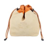 Ciieeo Portable Brown Canvas Camera Bag for Women, Lightweight Camera and Accessories Case with Protective Design, Outdoor Travel Storage Handbag for Photographers