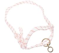 Ciieeo Portable Cattle Halter Rope, Lightweight Bitless Bridle for Livestock Handling, White Handwoven Safety Traction Halter Suitable for Farm and Ranch Use