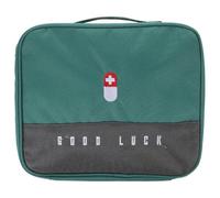 Ciieeo Portable First Aid Bag Large Capacity Oxford Cloth Organizer with Thickened Fabric Multi-Grid Household Medicine Storage Pouch for Travel and Emergency Use