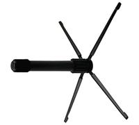 Ciieeo Portable Folding Flute Stand with Space Saving Design and Clarinet Display Rack, Black Metal and Organizer Compact and Stable for Home, Outdoor Or Music Studio Use