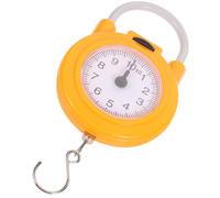 Ciieeo Portable Hanging Digital Fish Scale with Hook, Small Lightweight Luggage Weight Scale for Travel and Fishing, High Precision Handheld Spring Balance in Yellow