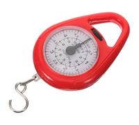 Ciieeo Portable Mini Mechanical Spring Scale Capacity Lightweight Hanging Luggage Weighing Tool for Travel Fishing Shopping with Hook Compact and Easy to Use Red