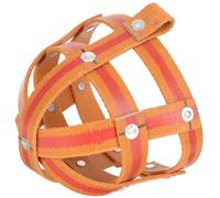 Ciieeo Portable Pig Muzzle Bite-proof Livestock Muzzle for Farm Use Sturdy Rope Material Orange Colour Practical Mouth Guard Tool to Prevent Biting