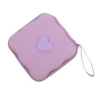 Ciieeo Portable Sanitary Napkin Pouch for Purse with Eva Material, Compact Heart-Shaped Pad Storage Bag Featuring User-Friendly Access, for Travel and Home Use by Teen and Women