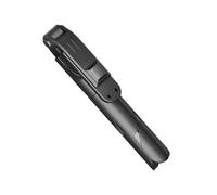 Ciieeo Portable Selfie Stick Tripod with Folding Design and Adjustable Height, Black Abs and Aluminum Alloy Phone Live Tripod for Traveling and Camping Photography