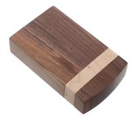 Ciieeo Portable Wooden Hinged Cigarette Case with Shockproof Compression Resistance and Scratch-Free Finish, Pocket-Sized Flip Top Suitable for Commutes and Suit Jacket Pockets