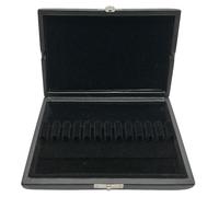 Ciieeo Portable Wooden Oboe Reed Case 12 Slots Rectangular Reed Holder Compact Travel Storage Box for Musicians, Music Students and Teachers