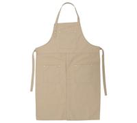 Ciieeo Pottery Apron Painters Apron for Women Canvas with Pockets Khaki Portable Excellent Coverage for Art Creation and Barbecue