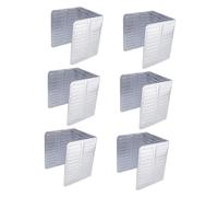 Ciieeo Practical Household Cooking Oil-Splash Guards 6pcs Aluminum Foil Oil Boards