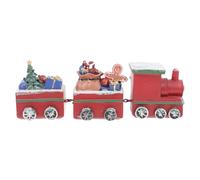 Ciieeo Premium Resin Christmas Train Decoration Small Desktop Ornament for Festive Home Office Shop Display Creative Holiday Friendly Festive Tabletop Accent