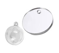 Ciieeo Professional Betta Fish Training Mirror Double-sided Acrylic Aquarium Mirror Floating Ball and Line, 6cm Betta Tank Accessory for Fish Stimulation and Tank Decoration