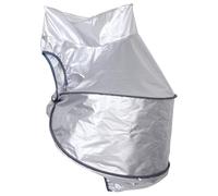 Ciieeo Professional Hair Steamer Hood for Thai Head Spa and Shampoo Bowl, Silver Polyester Material with Elastic Fit and Spacious Design, Provides Consistent Warmth and Deep Conditioning