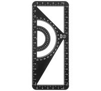 Ciieeo Protractor Set Triangle Ruler Set Aluminum Alloy High-visibility Scale Portable Drawing Measurement Tools for School and Professional Use