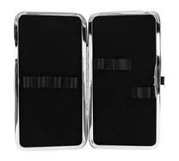 Ciieeo Pu Tweezers Storage Bag and Secure Closure with Portable Design Sl lack Pu Case for Eyelash Grafting Tools Suitable for Professional and On-the-go Use