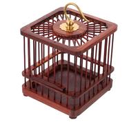 Ciieeo Purple Sandalwood Cage Mini Grasshopper Cage Storage Holder for Home Use round Top Design Random Style