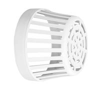 Ciieeo PVC Roof Drain Vent Cap White Easy to Wash Prevent Water Blocking Funnel Protective Guard for Rooftops and Places with Fallen Leaves