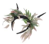 Ciieeo Realistic Antelope Horn Headband in Black Plastic, Easy to Use Gothic Horn Headpiece for Halloween Party and Cosplay, Adds a Sense of Mystery to Costume Accessories