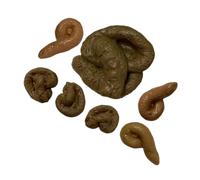 Ciieeo Realistic Fake Poop Prank Toys for Boys and Girls DIY Poo Toy Set Plastic Poo Props for Halloween