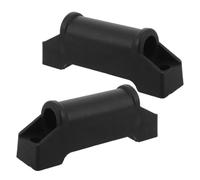 Ciieeo Recliner Footrest Repair Kit with Plastic Slider Pads and Mounting Clips for Enhanced Stability and Smooth Operation, Compatible with Ottoman and Fauteuil Inclinable, Black