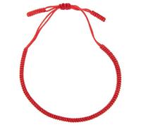 Ciieeo Red String Braided Rope Bracelet Adjustable Length Hand Chain Delicate Eye-catching Rope Jewelry to Ward off Misfortune
