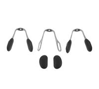 Ciieeo Replacement Glasses Nose Bridge Pads 3 Pieces Black Silicone Screw-in Metal Bracket for Eyeglasses and Sunglasses Suitable for Spectacles and Everyday Wear