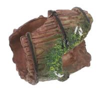 Ciieeo Reptile Terrarium Hideout Cave for Small Spiders and, Plastic Snake Tank Decor with Naturalistic Design, Gecko and Lizard Hiding Spot for Amphibian and Axolotl Habitats