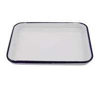 Ciieeo Retro Enamel Baking Tray 10.83X7.68X1.10In Rectangular Oven Roaster Pan Nonstick for Lasagna Casserole Baking and Serving Easy to Clean