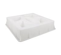 Ciieeo Reusable Plastic Concrete Paver Mold 13.2" with Hollow Floral Design, Anti-Deformation Brick Mold for Garden and Backyard Landscaping, Smooth Demold Surface and Modular Assembly