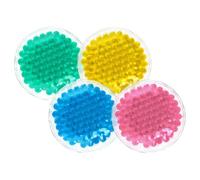 Ciieeo Reusable PVC Round for Eyes and Face Gel Ice Packs 4pcs Portable Cold and Hot Therapy Packs Small Circular Ice for On-the-go Relief and Fatigue for Injuries