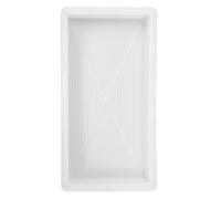 Ciieeo Reusable Rectangle Paving Pavement Concrete Mould Antique Design in White Pp Material, Versatile Patio Slabs Mold for Gardens and Courtyards, for DIY Enthusiasts and Professional