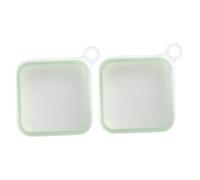 Ciieeo Reusable Sandwich Container Lunch Box with Lid, 2pcs Food Storage Boxes for Outdoor Lunch, Portable Sandwich Holder for School and Travel