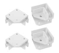 Ciieeo Right Angle Corner Clamps with Simple to Adjust Design Aluminum Alloy 4pcs Structural Support for 8-12mm Thick Glass Aquarium and Garden Box Boundaries for Planter Bed