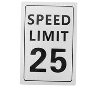 Ciieeo Road Sign Speed Limit Sign Traffic Warning Symbol Safety Notice for Driveways Weather Resistant Design for Outdoor Use