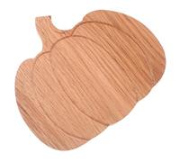 Ciieeo Rustic Pumpkin Shaped Oak Cutting Board Small Wooden Cheese Platter Slip Resistant Meal Prep Meat Board Compact for Fall Halloween Kitchen Table Decor