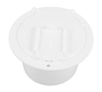 Ciieeo Rv Cable Pass-through Cover with Screws Electrical Access Hatch for Motorhome Accessories Space-saving White Cable Organizer for Travel Trailers and Campers
