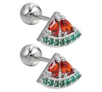 Ciieeo S925 Silver Fruit Shape Earrings for Women Lightweight Comfortable to Wear Minimalist Stylish Earrings for Daily Wear and Gifts