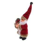 Ciieeo Santa Claus Figurine Stuffed Christmas Toy Christmas Tree Hanging Doll Plush Santa Toy