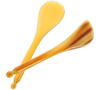 Ciieeo Scraping Stick Manual Acupressure Pen Ox Horn 2Pcs for Face and Eyes Massage Tools