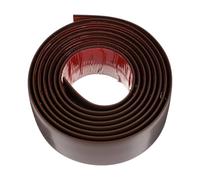 Ciieeo Self Adhesive Floor Transition Strip PVC 2m Threshold Cover Strip Flat Divider for Laminate Flooring Gaps Connecting Trim Edge in Coffee Brown for Doorways and Room Dividers