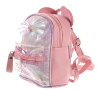 Ciieeo Sequin Backpack Cartoon Cat Design Backpack Adorable Fashion Pu Oxford Cloth Wear-resistant Anti-vibration Student School Bag Pink
