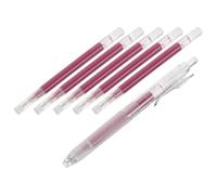 Ciieeo Sewing Marking Pen Set, Heat Soluble Fabric Marker, 0.8mm Medium Point, Refills, Temporary Marking for Cotton and Polyester, Crafts Projects and Quilt Pattern Tracing